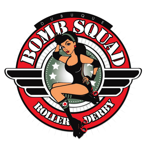 Bomb Squad Logo - HOME - Dubuque Bomb Squad Roller Derby