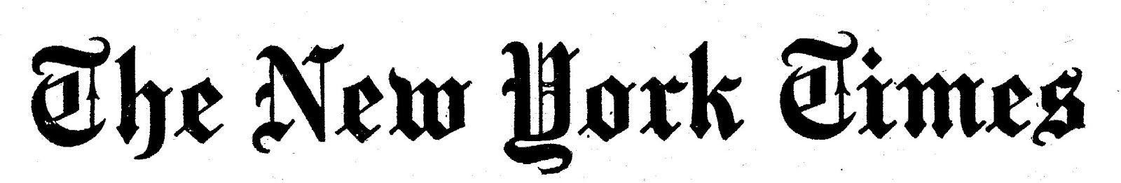 New York Times Logo - New York Times Logo. Ignatius His Conclave