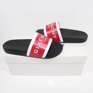 White Red Fashion Logo - Givenchy Logo Sliders Red And White
