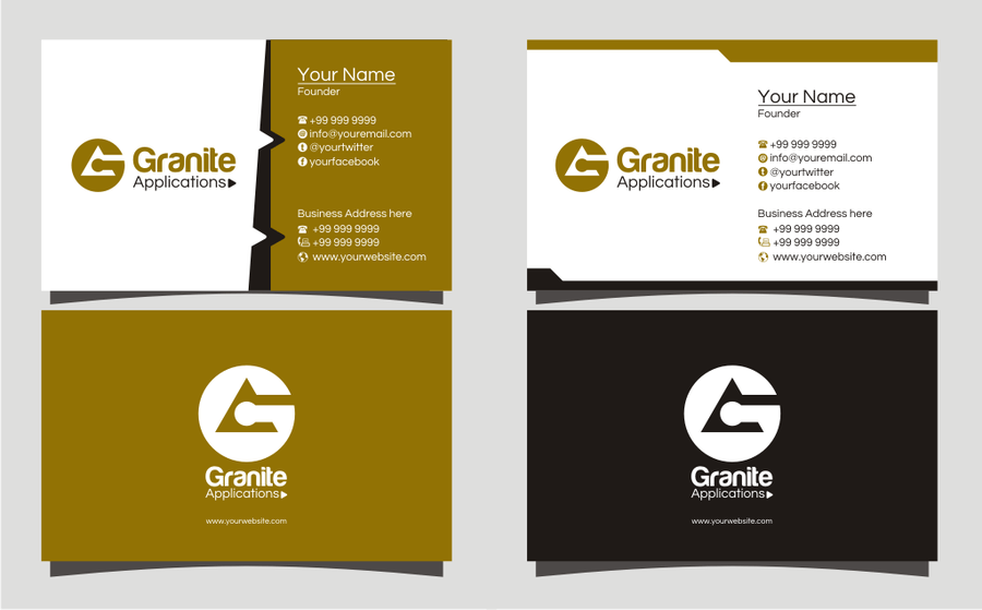 Granite Business Logo - New logo wanted for Granite Applications | Logo & business card contest