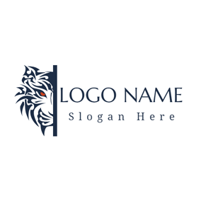 Animal with a Red and White Triangle Logo - Free Animal Logo Designs & Pet Logo Designs | DesignEvo Logo Maker