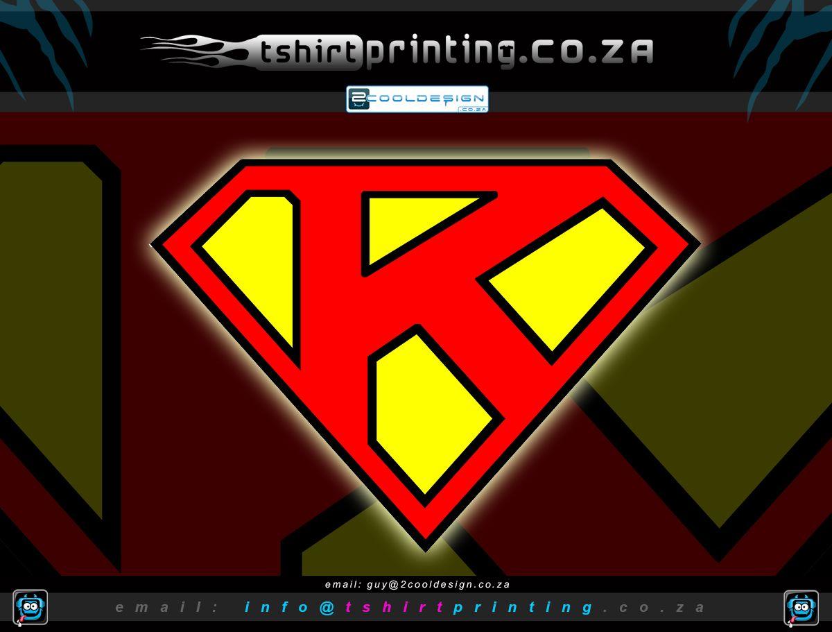 Super K Logo - Super K Logo Super Man Letter K Shirt Printing Solutions