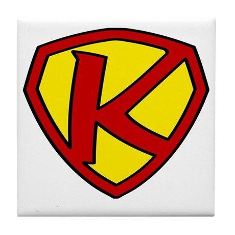 Super K Logo - Super K Logo Costume 05 Tile Coaster by listing-store-24393149