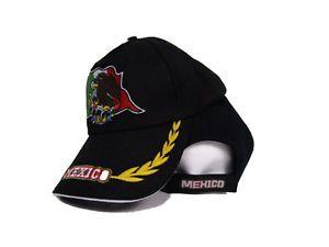 Mexican Flag Bird Logo - Black Mexico Mexican Flag Bird Style Cap Hat 3D embroidered RUF | eBay