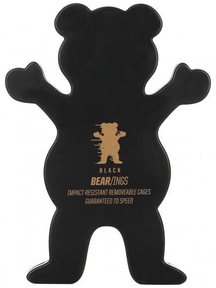 Grizzly Skater Logo - Grizzly Abec 9 Black Bearings