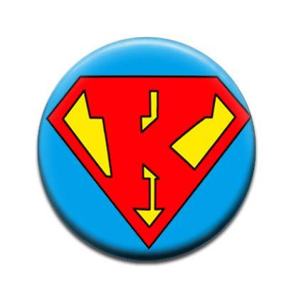 Super K Logo - Super Letter K Badge