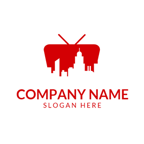 Animal with a Red and White Triangle Logo - Free Communication Logo Designs. DesignEvo Logo Maker