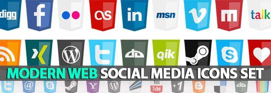 Modern MSN Logo - Web Social Icon Set