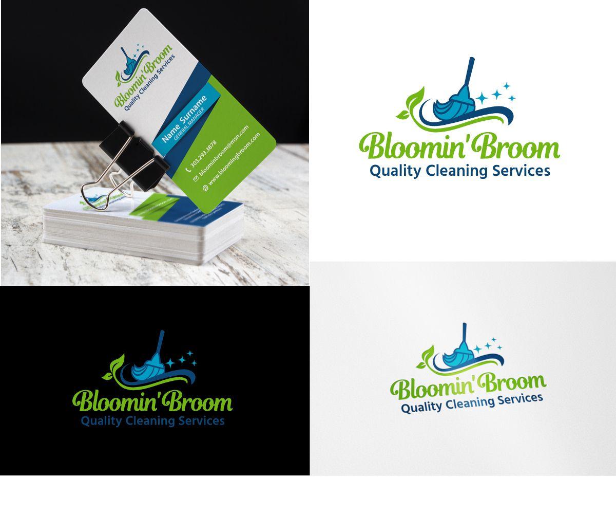 Modern MSN Logo - Bold, Modern, House Cleaning Logo Design for BLOOMIN' BROOM Quality ...