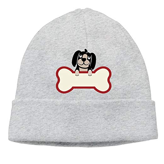 Cold Dog Logo - Amazon.com: Cute Dog Logo Cool Beanie Hat Cap Winter Hat: Clothing