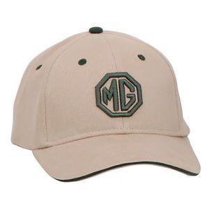 Tan and Green Logo - BASEBALL CAP WITH MG LOGO TAN GREEN 219 817