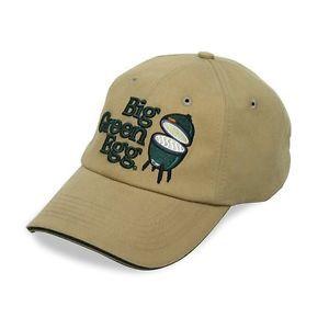 Tan and Green Logo - Big Green Egg Charcoal Grill Tan Twill Base Ball Hat
