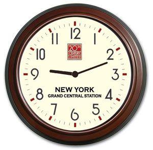 Century Station Logo - 20TH CENTURY LTD. LOGO STATION CLOCK, WALNUT-STAINED CASE-www ...