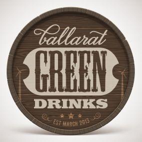 Drink Green Circle Logo - Green Drinks - Ballarat Renewable Energy and Zero Emissions