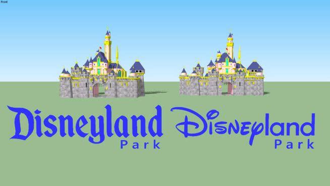Disneyland Park Logo - 2 Disneyland Park Logos | 3D Warehouse
