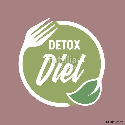 Healthy Foods Restaurant Logo - Healthy lifestyle, food logo design. Detox Diet round icon. Leaf and ...