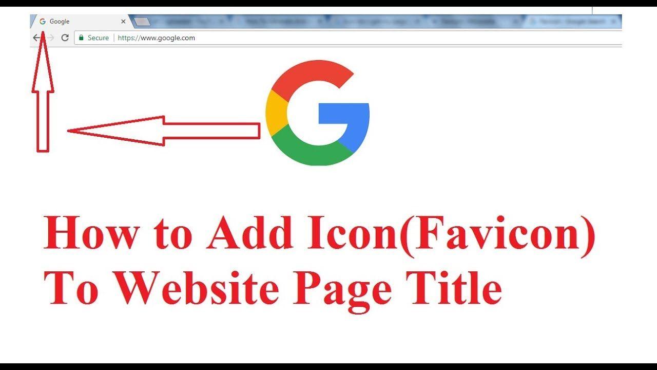 Title App Logo - How To Add (Favicon) Page Title Icon Of The Website, Android