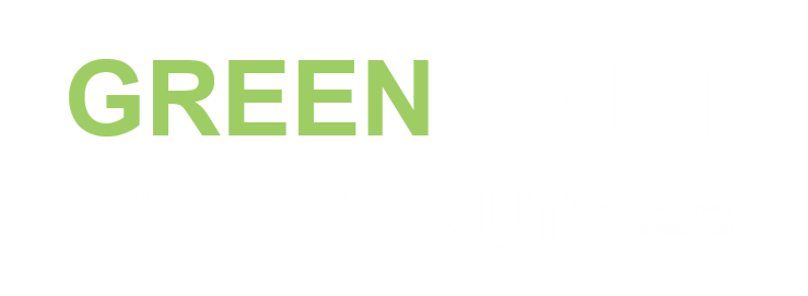 Tan and Green Logo - Web Page Banner - Green Light Logo - Deep Green Biotech Hub