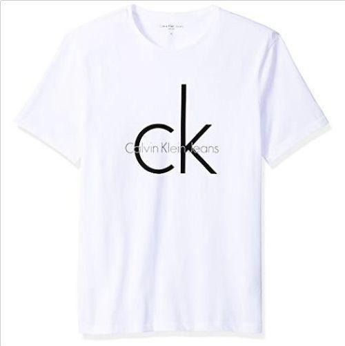 Calvin Klein Jeans Logo - Calvin Klein Jeans Men's Short Sleeve Classic Ck Logo Crew Neck T