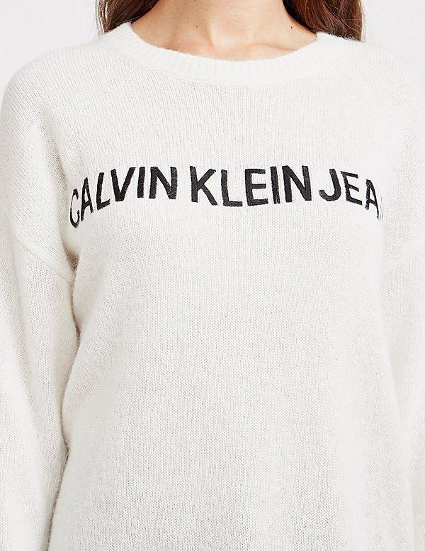 Calvin Klein Jeans Logo - Calvin Klein Jeans Logo Crew Jumper | Tessuti