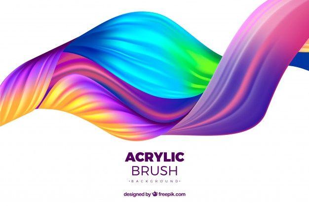 Multicolored Wave Logo - Cmyk chart Vector