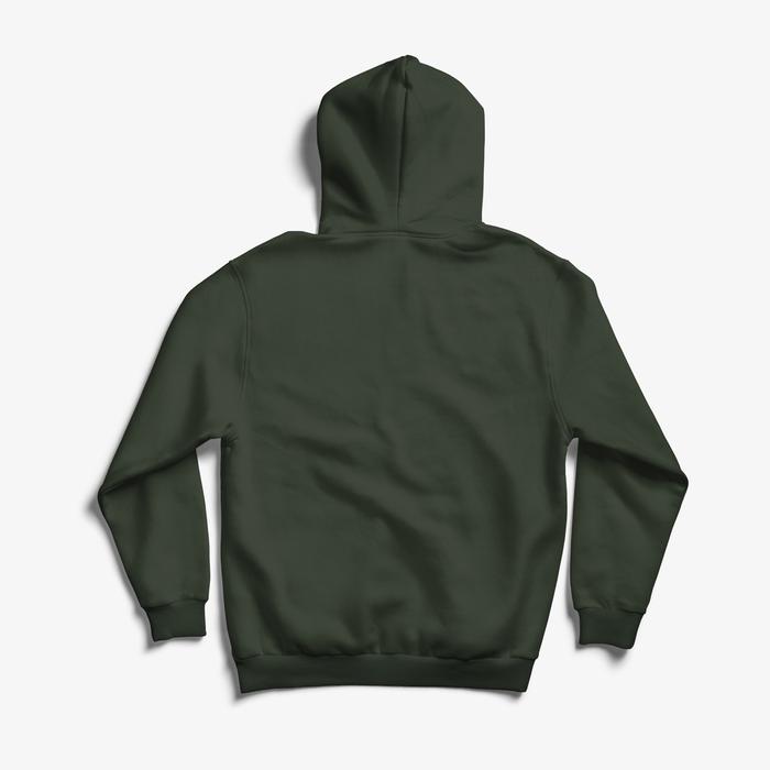Olive Green and White Logo - Savage Zip Up Hoodie in Olive Green With Embroidered White Logo ...