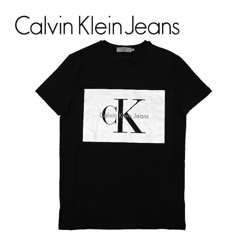 Calvin Klein Jeans Logo - DBLAND: Calvin Klein Jeans BOX LOGO SLIM FIT T SHIRT Short Sleeves T