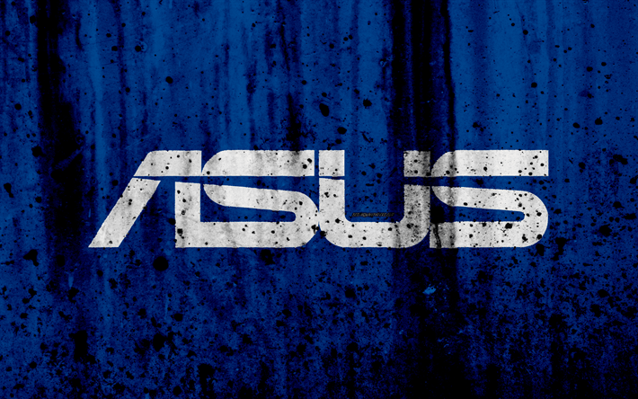 Blue Asus Logo - Download wallpapers Asus, logo, 4k, creative, grunge, blue ...