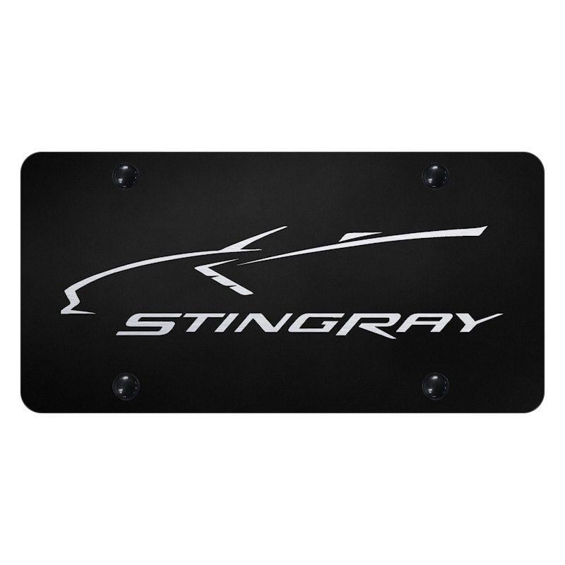 Corvette C7 Stingray Logo - Autogold® Plate with Laser Etched Corvette C7 Stingray Logo