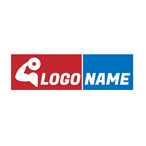 White and Red Rectangle Logo - Free Man Logo Designs | DesignEvo Logo Maker