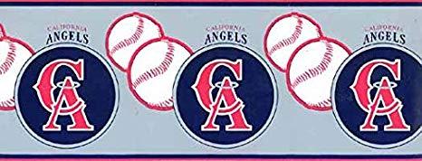 California Angels Logo - California Angels Baseball Logo Wallpaper Border