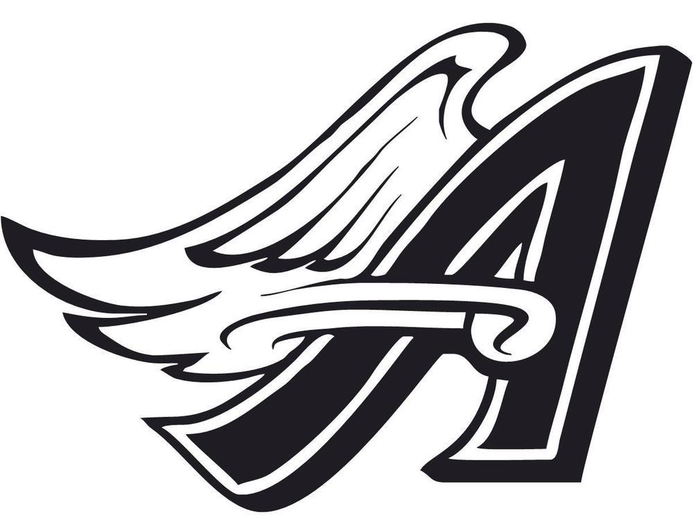 California Angels Logo - CA Angels Of Anaheim LA Logo History 1997 2001 Car Window Vinyl