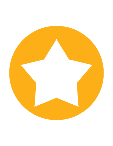 Gold Star in Circle Logo - Circle, favorite, five point, gold, star icon