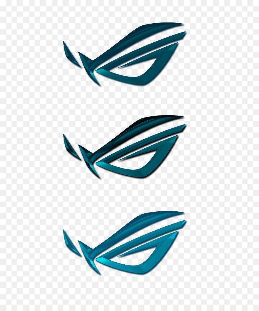 Blue Asus Logo - Republic of Gamers ASUS Logo スタートボタン Clip art logo png