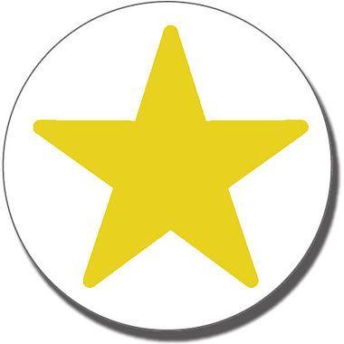 Gold Star in Circle Logo - Gold Star Stamper | 21mm | Gold Ink | Teacher Stamp