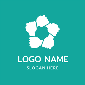 White Stairs Red Hexagon Logo - Free Hand Logo Designs | DesignEvo Logo Maker