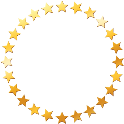 Gold Star in Circle Logo - compant need. Frame, Stars, Gold stars