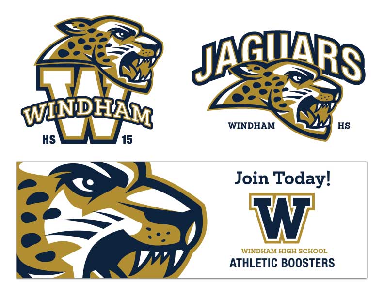 High School Jaguars Logo - Windham High School Jaguars - Athletic Symbols and Style Guide