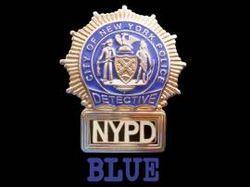 Woman Holding Baby Blue Logo - NYPD Blue
