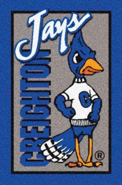 Creighton Basketball Logo - Creighton Bluejays Team Logo Area Rug | NCAA Area Rugs | Pinterest ...