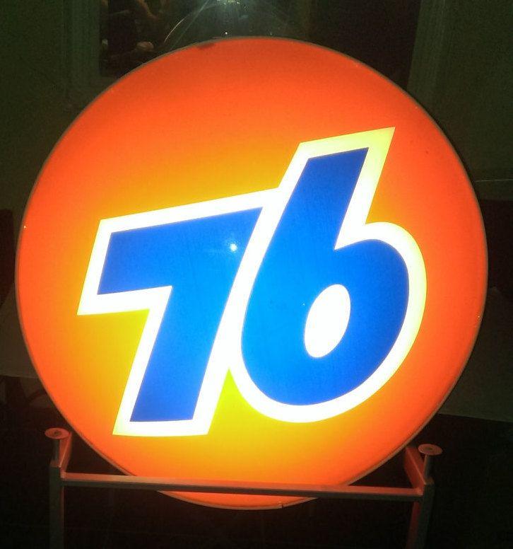 Orange and Blue 76 Logo - Vintage Electric Signs Union 76 Gas Station Sign Orange Lighted West ...