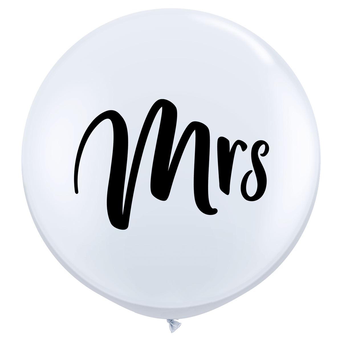 Giant White C Logo - Giant White Mrs Wedding Balloon