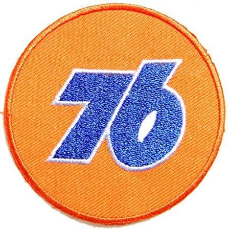 Orange and Blue 76 Logo - Union 76 Gasoline Oil Logo T Shirt Motorbike Jacket SSLINK