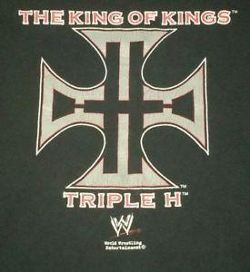 HHH Logo - WWE Triple H TShirt Vintage King Of Kings logo Size 2xl XXL ...