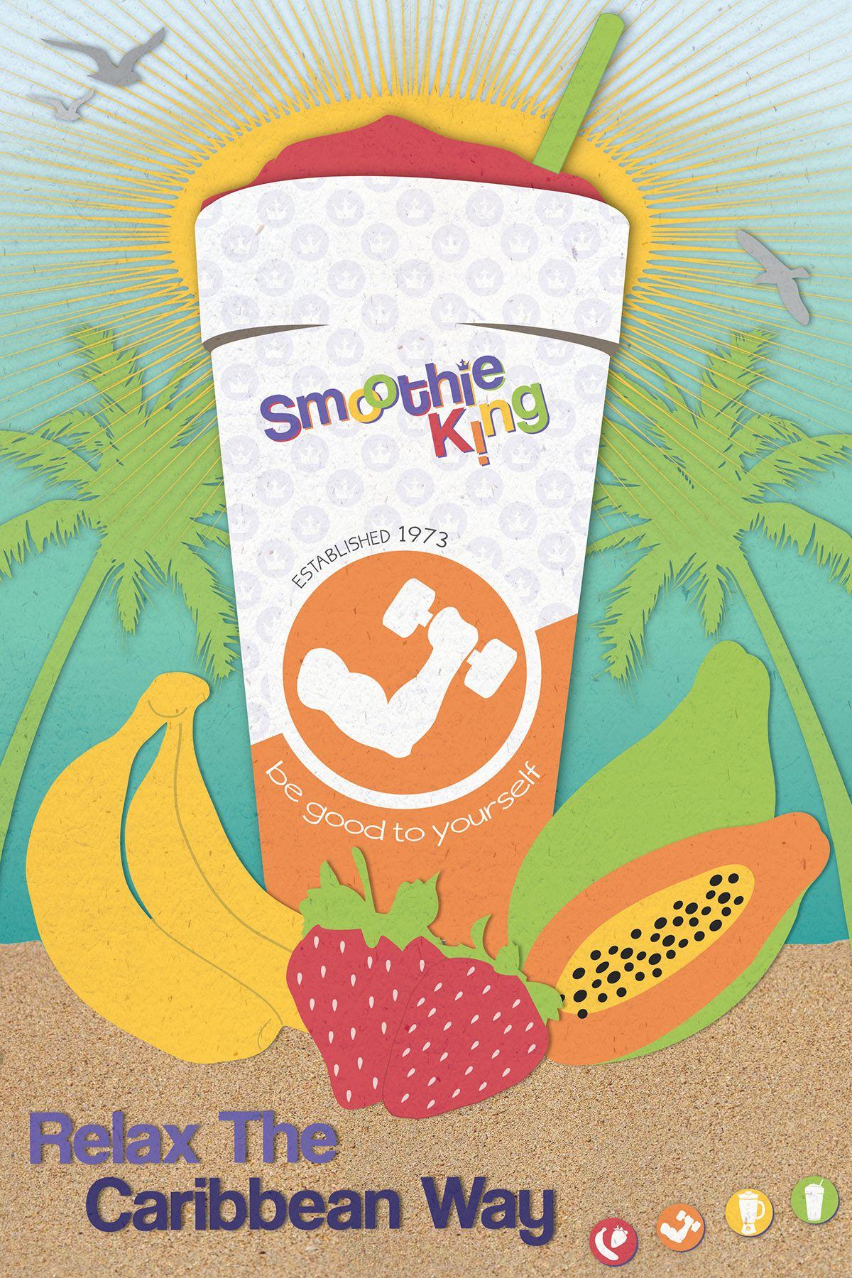 Smoothie King Logo - Redo of Smoothie King Logo and Promotional Poster on Behance