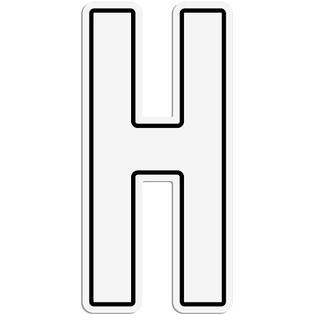 Giant White C Logo - Bigbolo Giant White H Letter Outdoor Sign