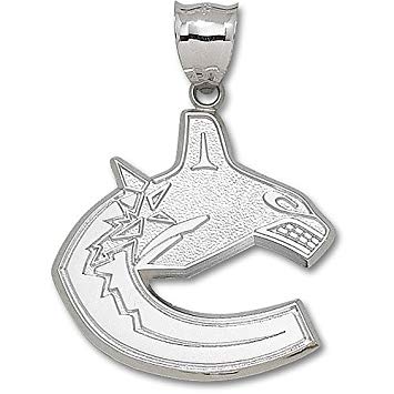 Giant White C Logo - Sterling Silver VANCOUVER CANUCKS 