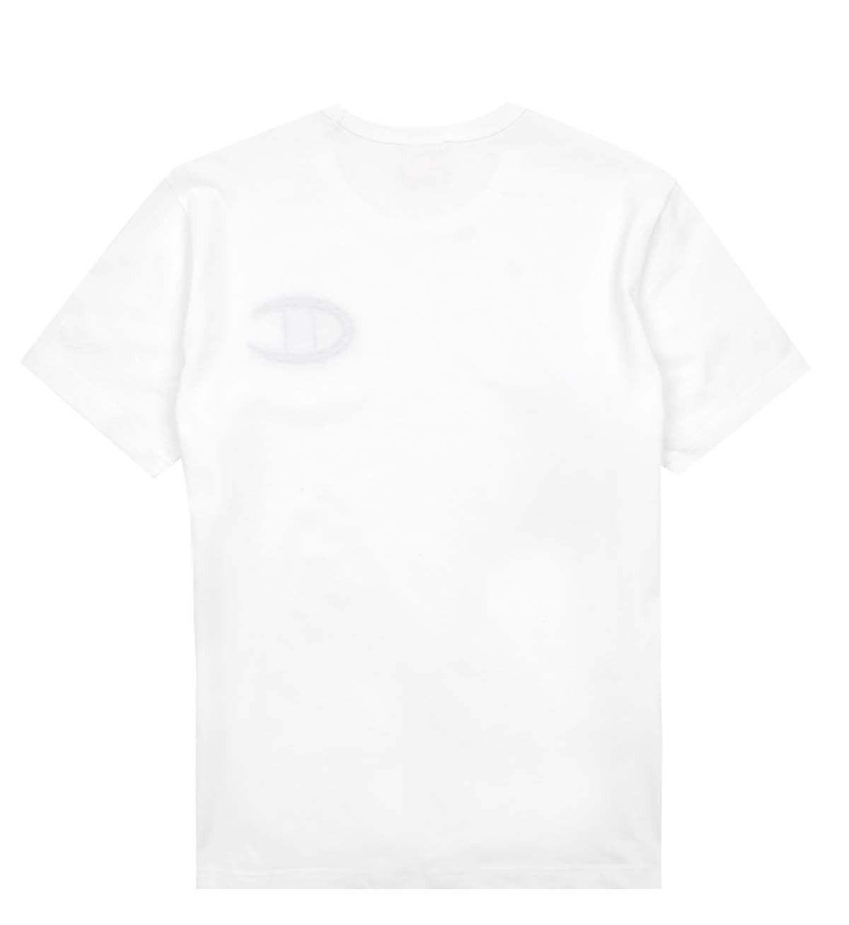 Giant White C Logo - Champion Reverse Weave Big C Logo T Shirt White | 5Pointz