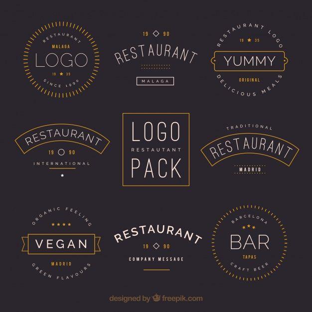 Old- Style Logo - Vintage restaurant logos with old style Vector