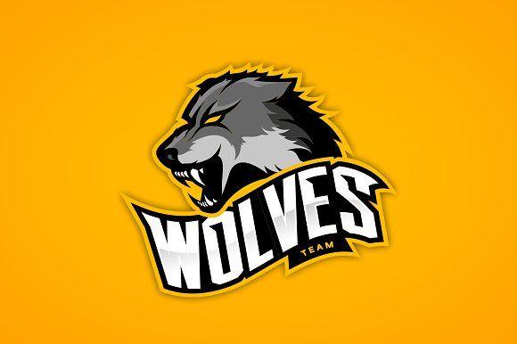 Wolves Sports Logo - Wolf mascot sport logo design ~ Illustrations ~ Creative Market